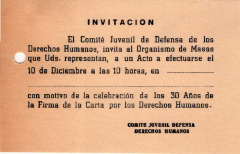 Invitación Conmemorativa