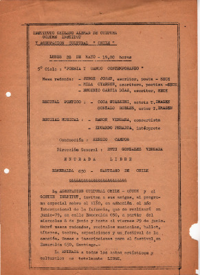 5° Ciclo "Poesía y canto contemporaneo"