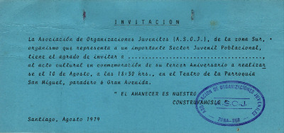 Invitación ASOJ