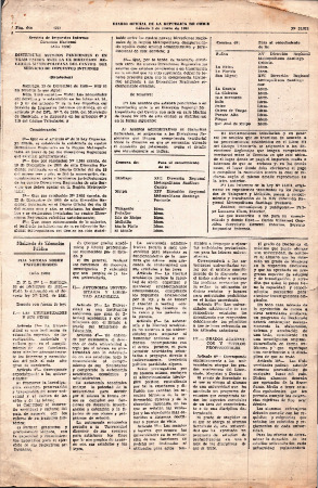Diario Oficial. Fija normas sobre universidades.