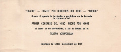 Primer congreso del niño hecho por niños