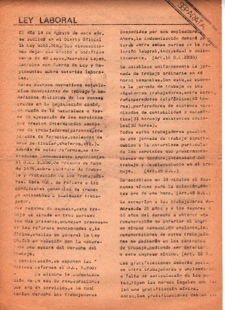 Ley laboral separata