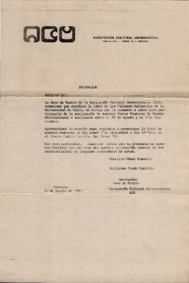 Invitación Rama de Teatro