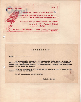 Bono de adhesión e invitación
