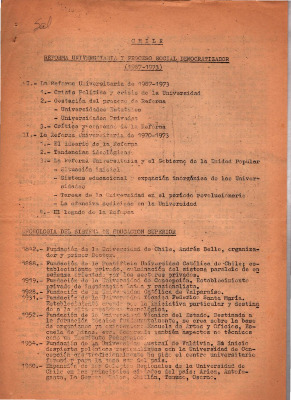 Reforma universitaria y proceso social democratizador (1967-1973)