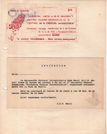 Bono de adhesión e invitación