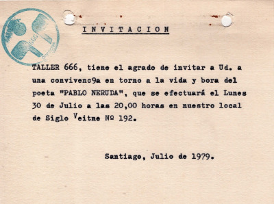 Invitación Taller 666
