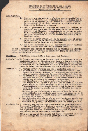 Reglamento de funcionamiento del Consejo de Delegados del Centro de Alumnos de la Facultad de Ciencias