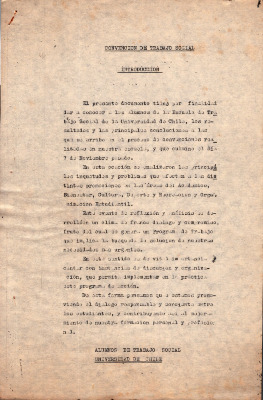 Convención de Trabajo Social