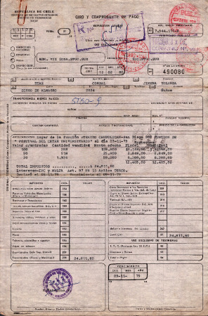 Giro y comprobante de pago