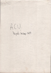 ACU proyecto de trabajo 1979