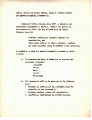 Acuerdo general entre la Agrupación Cultural Universitaria (ACU) y la Unión Nacional de Estudiantes de Finlandia