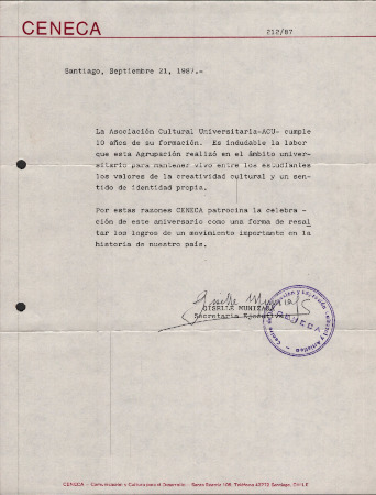 Carta CENECA