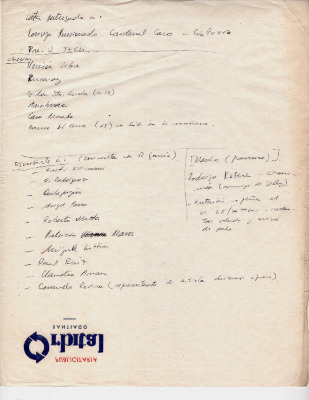 Anotaciones - "Carta entregada a / Escribirle a" 