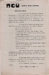 Comunicado de prensa