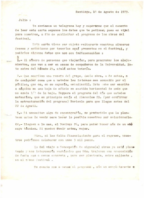 Carta a Julio
