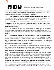 Primer informativo pasional-activista-interno de la querida y/u odiada (por algunos) agrupación cultural universitaria que vuelve a la lucha después de unas merecidas vacaciones. Y que jue