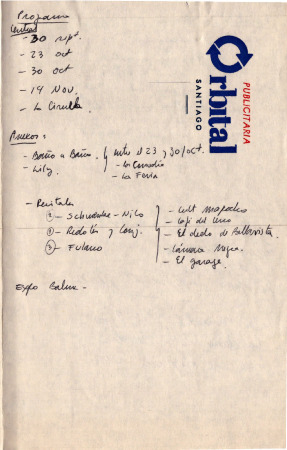 Anotaciones - Programa y anexos