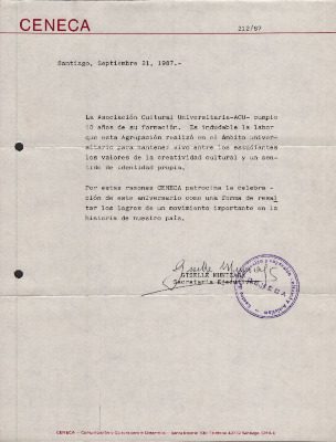 Carta CENECA