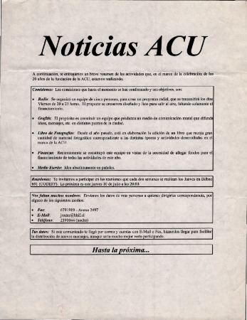 Noticias ACU 