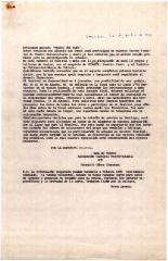 Correspondencia con "Teatro el Bufo" 