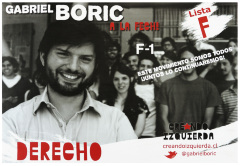 Gabriel Boric a la FECH Lista Creando Izquierda 