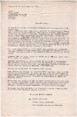 Carta del Comité Pro Ayuda a Nicaragua 