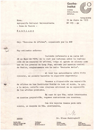 Obj: Concurso de afiches, organizado por la ACU