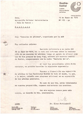 Obj: Concurso de afiches, organizado por la ACU