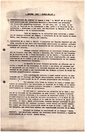 Informe sede Andrés Bello 