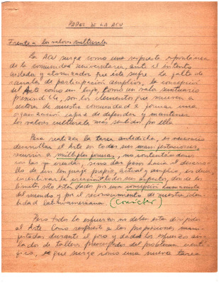Papel de la ACU 