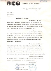 Carta tipo reseña histórica de La Ciruela