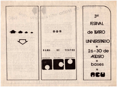 Bases del 3er Festival de Teatro Universitario 