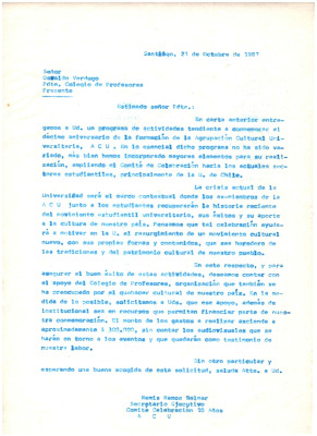 Carta a Osvaldo Verdugo Colegio de Profesores (2da carta) 