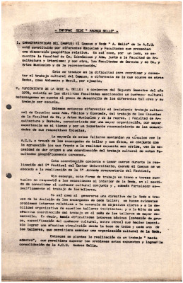 Informe sede Andrés Bello 