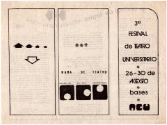 Bases del 3er Festival de Teatro Universitario 