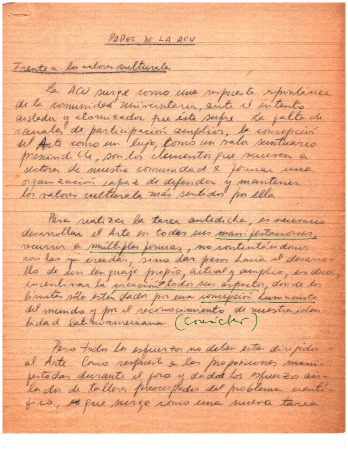 Papel de la ACU 
