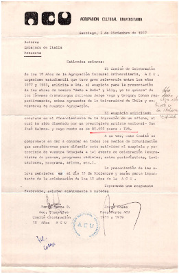 Carta a Embajada de Italia (2da carta) 