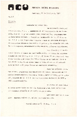 Carta tipo informando conmemoración 10° Aniversario de la ACU