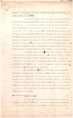 Aporte entregado por Francisco Brugnoli al foro inauguración del Primer Seminario ACU 