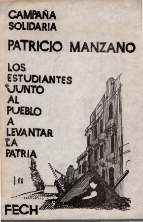 Campaña Solidaria Patricio Manzano. Los estudiantes junto al pueblo a levantar la patria. 