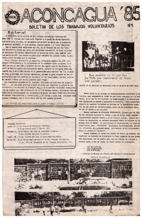 Aconcagua 85' Boletín TTVV N°4