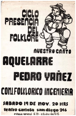 Afiches ciclo presencia del folklore