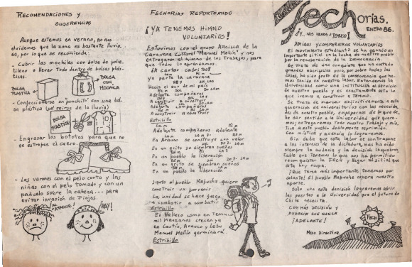 Fechorías ESPECIAL Enero 86 "Nos vamos a Temuco"