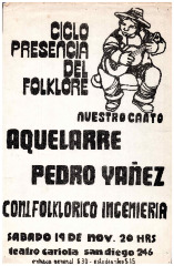 Afiches ciclo presencia del folklore